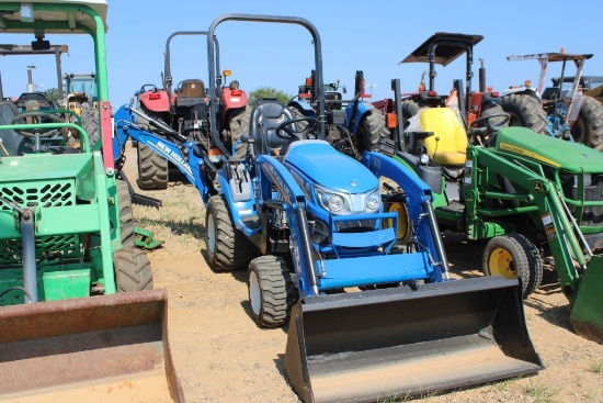 New Holland Workmaster 25s 4wd W/100lc Ldr, Rops W/Backhoe Attachment 518hrs (We Do Not Guarantee Ho