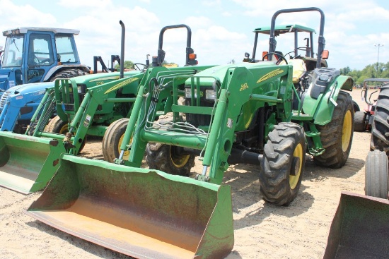 John Deere 5225 W/542ldr 4wd Rops 3858hrs (We Do Not Guarantee Hours)