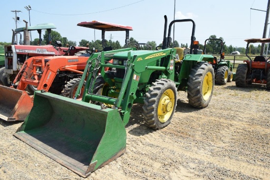 John Deere 5045e Rops 4wd W/553ldr And Bucket 2773hrs (We Do Not Guarantee Hours)