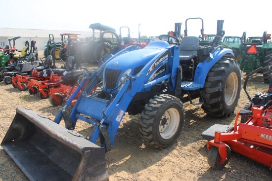 NEW HOLLAND TC35A ROPS W/16LA LDR AND BUCKET 1486HRS (WE DO NOT GUARANTEE HOURS)