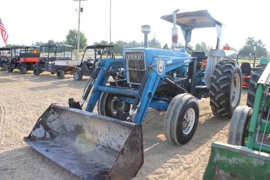 FORD 5900 CANOPY 2WD BRUSH HOG LDR AND BUCKET 1305.3HRS (WE DO NOT GUARANTEE HOURS)