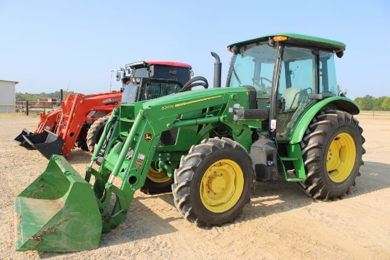 JOHN DEERE 5090E C/A 4WD W/520M LDR AND BUCKET 3757.5HRS (WE DO NOT GUARANTEE HOURS)