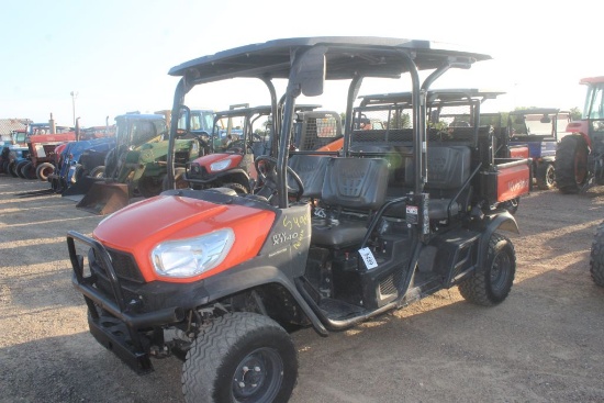 Kubota Rtvx1140 Side By Side 4wd 1826.9hrs (We Do Not Guarantee Hours)