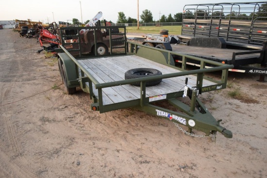 Bumper Pull Texas Bragg 14' Trailer W/Gate