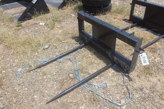 SKID STEER QUICK ATTACH HAY SPEAR