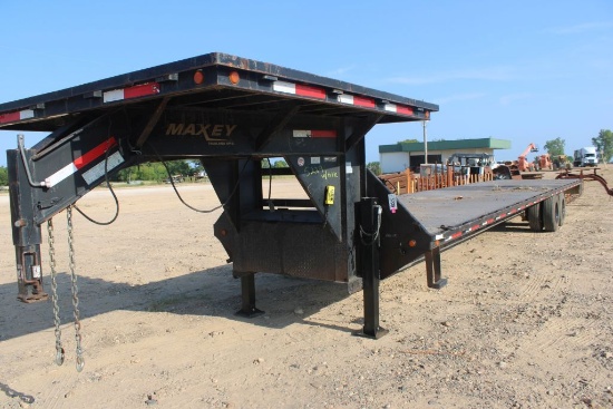 40' Goose Neck Trailer Deck Over Neck Hydraulic Jacks New 18ply Tires W/Title