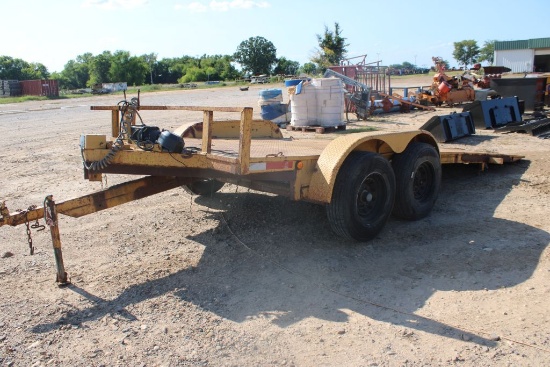 Bumper Pull Trailer 20' W/Winch No Title