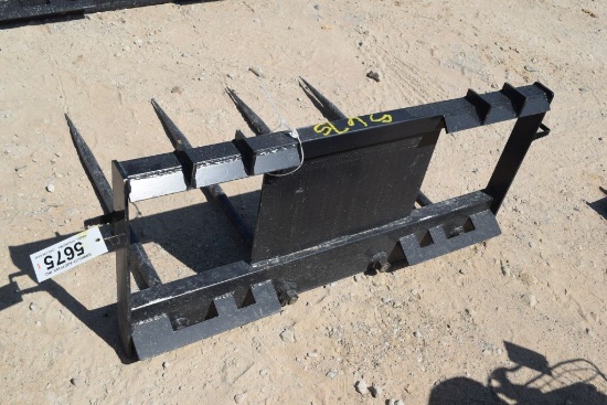 Skid Steer Hay Forks 4 Prong