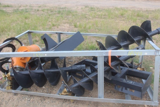 Skid Steer Heavy Duty Post Hole Digger