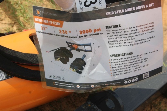 Skid Steer Auger Drive & Bit