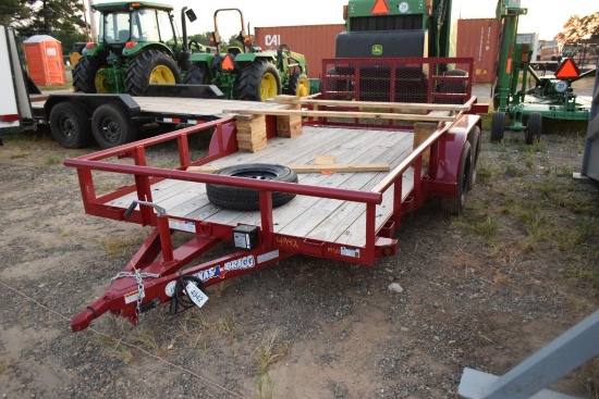 Bumper Pull Texas Bragg Trailer 14' W/Gate