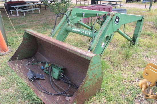 John Deere Front End Loader W/Bucket And Hydraulic Switches