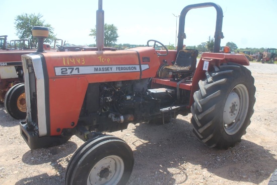 SALVAGE MASSEY FERGUSON 271 TERP TRACTOR (HOLE IN BLOCK)