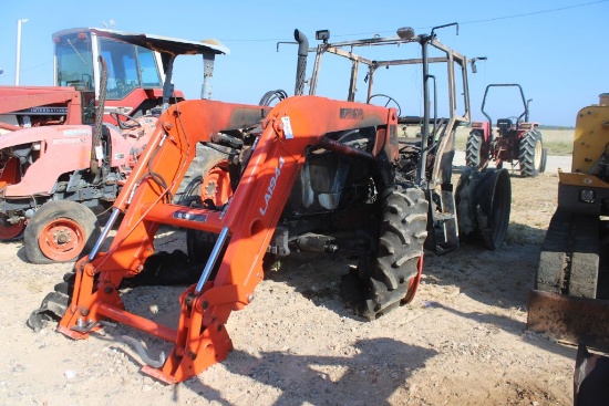 SALVAGE BURNT KUBOTA M65-111 W/LDR