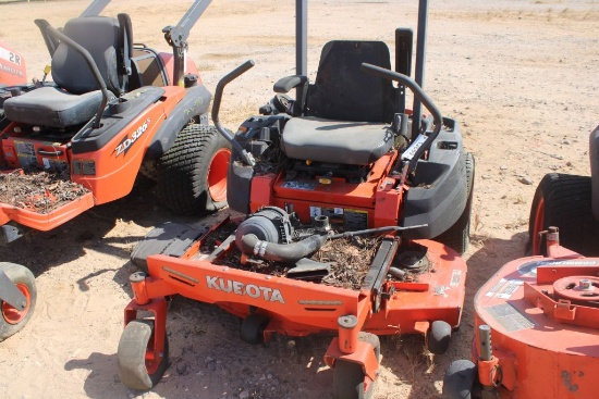 SALVAGE KUBOTA ZERO TURN MOWER W/ ROPS