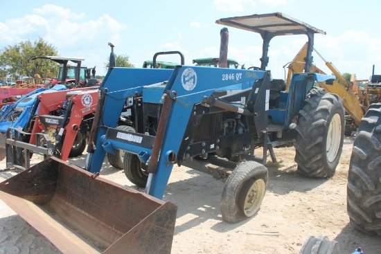 SALVAGE NEW HOLLAND 6640 2WD W/CANOPY LDR AND BUCKET