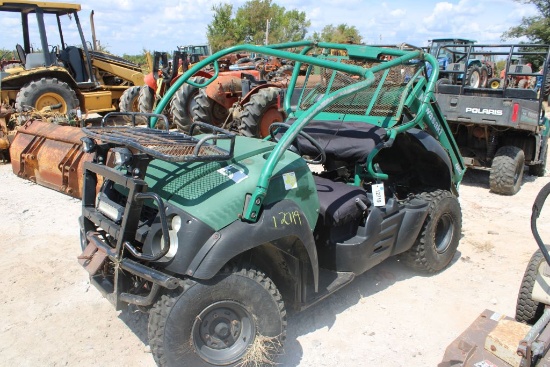 KAWASAKI MUKE 4WD RUNS SALVAGE