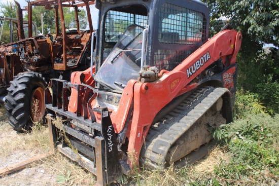 KUBOTA SVL 75-2 C/A RUBBER TRACK SKID STEER SALVAGE