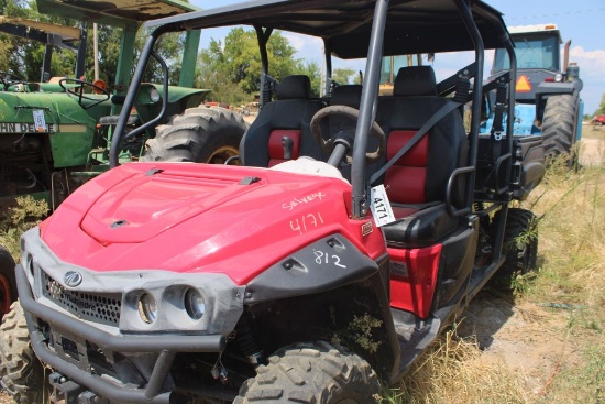 MAHINDRA SIDE BY SIDE 4 SEATER 4WD SALVAGE