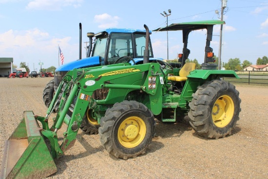 JOHN DEERE 5055E W/ LOADER & BUCKET W/ CANOPY 4WD 1446 HOURS (WE DO NOT GUARANTEE HOURS)