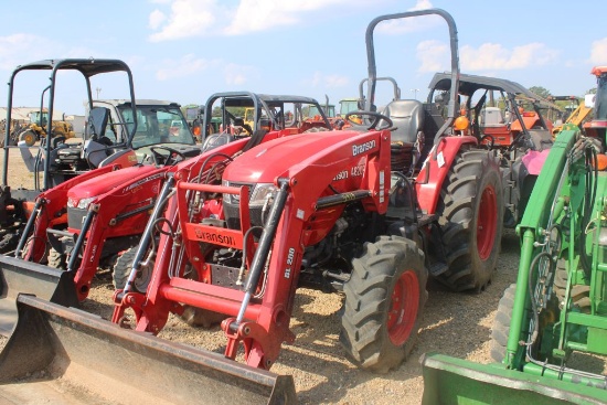 BRANSON 4820 R W/ BL200 LOADER & BUCKET 4WD ROPS 591 HRS (WE DO NOT DUARANTEE HOURS)