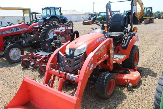 KUBOTA BX2680 BELLY MOWER W/ LOADER & BUCKET ROPS 2WD 420HRS (WE DO NOT GUARANTEE HOURS)