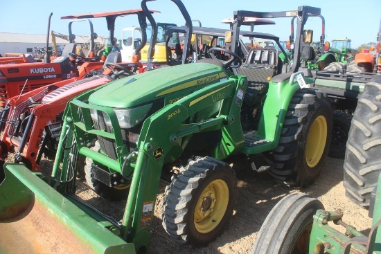 JOHN DEERE 3032E 4WD ROPS W/300E LDR AND BUCKET 463.8HRS (WE DO NOT GUARANTEE HOURS)