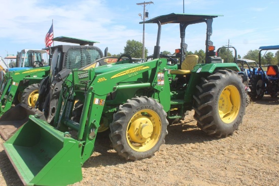 John Deere 5055e Canopy 4wd W/Ldr And Bucket