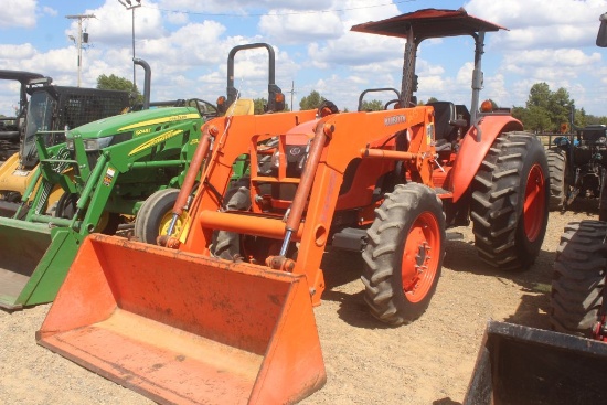 Kubota M6040 Canopy 4wd W/Ldr And Bucket 824.9hrs (We Do Not Guarantee Hours)