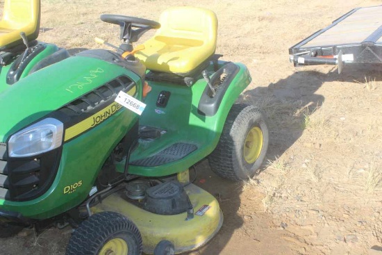 SALVAGE JOHN DEERE D105 RIDING MOWER