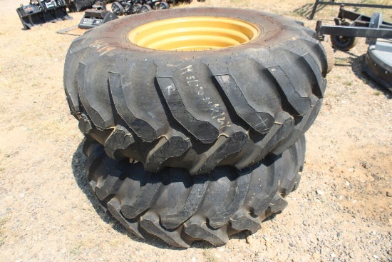19-5L-24" FOAM FILLED NEW TIRES AND WHEELS