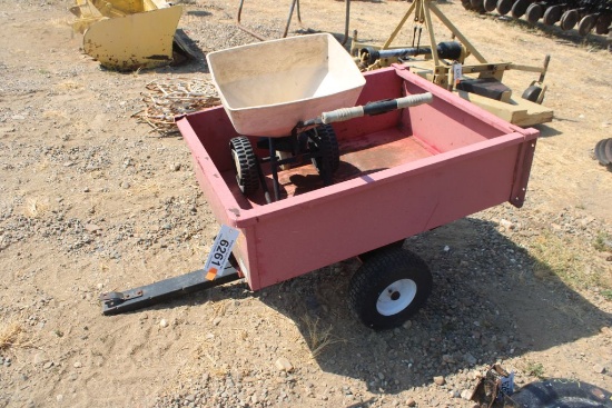 Lawn Trailer W/Lawn Seeder