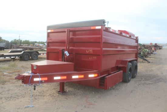 RED BUMPER PULL DUMP TRAILER NO TITLE