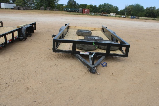 16' BUMPER PULL TRALER W/7000LB AXLES