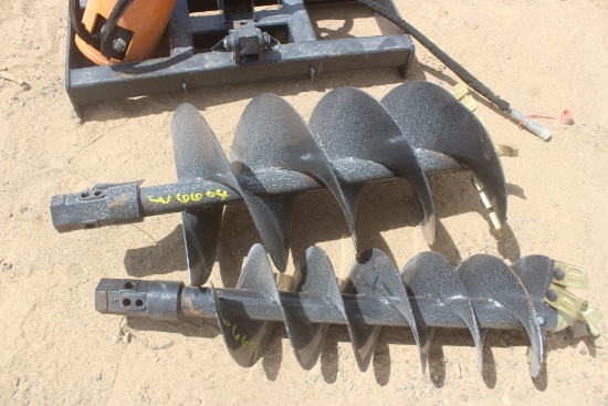 SKID STEER POST HOLE DIGGER W/TWO DRILLS