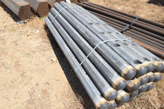 Octagon Metal Fence Posts