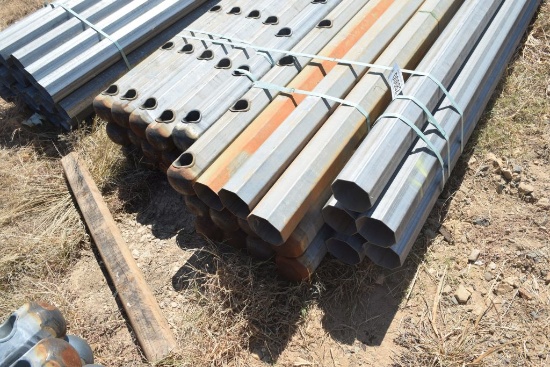 Octagon Metal Fence Posts