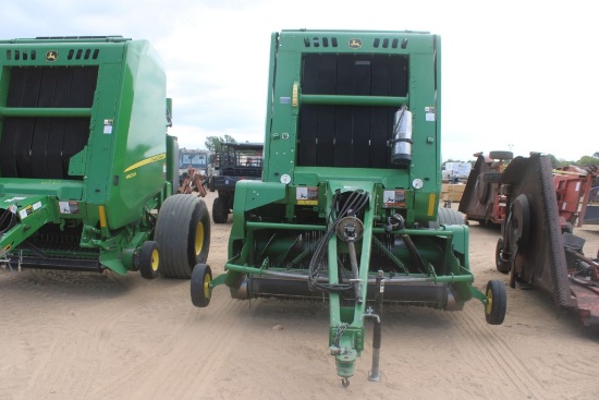 JOHN DEERE 460M MEGAWIDE HC2 ROUND BALER W/MONITOR