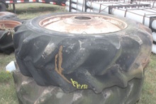 TRACTOR TIRE AND WHEEL