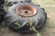 TRACTOR TIRE AND WHEEL