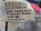 (4) GG&G gamepoint cantilever aimpoint scope ring, mod GGG-1014