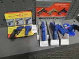 Crimson trace display with trainers & other training guns & 1 Hogue grip ba