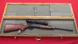 NEF Handi Rifle SB2 .223rem single shot, Bushnell 3x9-32 scope, with wooden