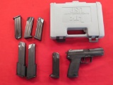 H&K USP 45auto semi auto pistol w/2 German mags, 13rd mag, 10rd mag, and 5