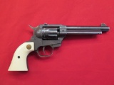 Hi Standard Double Nine 22 Cal DA/SA Revolver, white grips, tag#5877