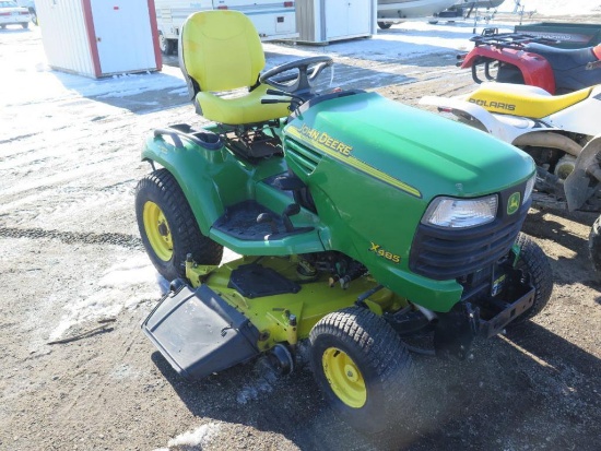 JD X485 with 3pt and PTO, AWS, hours unknown, 54" deck - runs