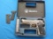 Beretta 92FS 9mm semi auto pistol, stainless, extra grips, mag & case, 20rd