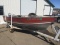 1985 Lund 14.5' aluminum on 1984 Midi trailer w/Evinrude 35hp w/tilt - runs