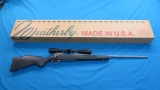 Weatherby Mark V 22-250 bolt, stainless barrel, synthetic stock, Nikon Coyo