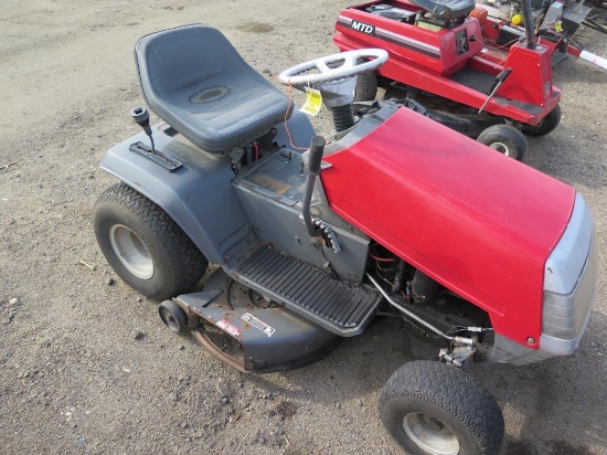 White riding mower, tag#7602